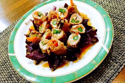 アスパラと人参の豚肉巻き